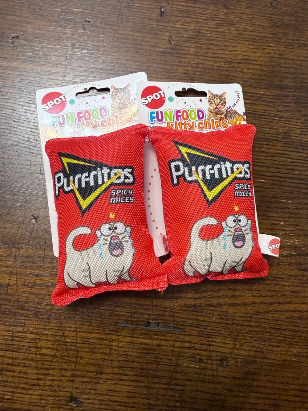SPOT 5" Fun Food Kitty Chips Purritos Duo | NWT